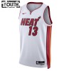 Dres Miami Heat Bam Adebayo 13 Nike 2022-23 Association Edition Bijela Swingman - Dječji
